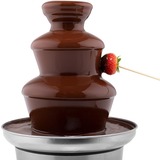 Princess 01.292998.01.001 Fontaine à chocolat XL Argent/Noir, Acier inoxydable, Acier inoxydable, 600 g, 700 ml, Secteur, 90 W