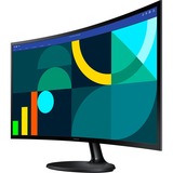 Samsung S36GD écran plat de PC 61 cm (24") 1920 x 1080 pixels Full HD LCD Noir Moniteur incurvé Noir, 1x HDMI, 61 cm (24"), 1920 x 1080 pixels, Full HD, LCD, 4 ms, Noir