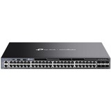 TP-Link Omada SG6654X commutateur réseau Géré L3 Gigabit Ethernet (10/100/1000) 1U Noir, Switch Géré, L3, Gigabit Ethernet (10/100/1000), Grille de montage, 1U