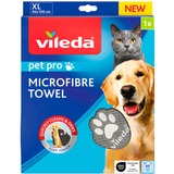 Vileda Serviette en microfibre Pet Pro XL Gris
