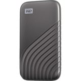 WD My Passport 1000 Go Gris SSD externe Gris, 1000 Go, USB Type-C, 3.2 Gen 2 (3.1 Gen 2), 1050 Mo/s, Protection par mot de passe, Gris