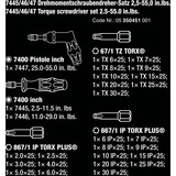 Wera 7445/46/47 Jeu de tournevis Kraftform 2.5-55.0 in.lbs. Noir/Vert, 27 pièces, avec mandrin sans clé Rapidaptor
