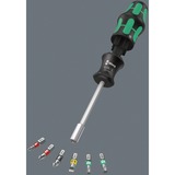 Wera Bit-Satz Kraftform Kompakt 27 Set 1, avec porte-main, Set d'embouts de vissage Noir/Vert