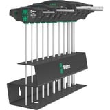 Wera Set 454/10 HF impérial 2 tournevis à manche transversal + support, 10 pièces Noir/Vert