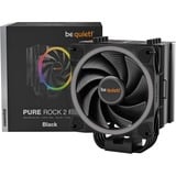be quiet! Pure Rock 2 FX Refroidisseur CPU RGB  Noir, Connecteur de ventilateur PWM à 4 broches