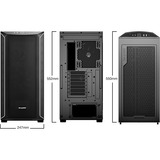 be quiet! SHADOW BASE 800 DX boîtier midi tower Noir | 2x USB-A | 1x USB-C | RGB | Window