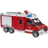 bruder Véhicule de commandement des pompiers Mercedes Benz Sprinter avec son et lumière, Modèle réduit de voiture 02680