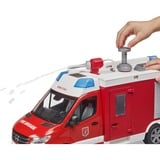 bruder Véhicule de commandement des pompiers Mercedes Benz Sprinter avec son et lumière, Modèle réduit de voiture 02680