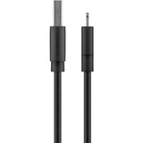 goobay 63523 câble Lightning 1 m Noir Noir, 1 m, Lightning, USB A, Mâle, Mâle, Noir