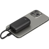 goobay Powerbank 5 000 mAh, câble USB-C intégré 13 cm, 20 watts Noir