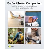 goobay Powerbank 5 000 mAh, câble USB-C intégré 13 cm, 20 watts Noir