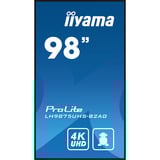 iiyama LH9875UHS-B2AG, Affichage public Noir (Mat)
