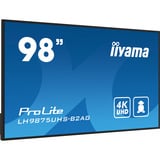 iiyama LH9875UHS-B2AG, Affichage public Noir (Mat)