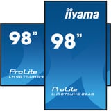 iiyama LH9875UHS-B2AG, Affichage public Noir (Mat)