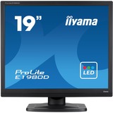 iiyama ProLite E1980D-B1 LED display 48,3 cm (19") 1280 x 1024 pixels XGA Noir 19" Moniteur Noir, 48,3 cm (19"), 1280 x 1024 pixels, XGA, LED, 5 ms, Noir