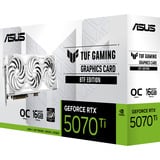 ASUS GeForce RTX 5070 Ti TUF BTF OC WHITE Edition, Carte graphique 