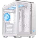 ASUS TUF Gaming GT502 PLUS Midi Tower Blanc, boîtier pc Blanc | 2x USB-A | 1x USB-C | RGB | Verre Trempé