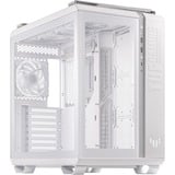 ASUS TUF Gaming GT502 PLUS Midi Tower Blanc, boîtier pc Blanc | 2x USB-A | 1x USB-C | RGB | Verre Trempé