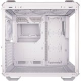 ASUS TUF Gaming GT502 PLUS Midi Tower Blanc, boîtier pc Blanc | 2x USB-A | 1x USB-C | RGB | Verre Trempé