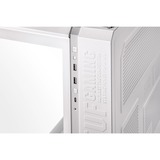 ASUS TUF Gaming GT502 PLUS Midi Tower Blanc, boîtier pc Blanc | 2x USB-A | 1x USB-C | RGB | Verre Trempé