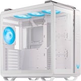 ASUS TUF Gaming GT502 PLUS Midi Tower Blanc, boîtier pc Blanc | 2x USB-A | 1x USB-C | RGB | Verre Trempé