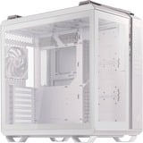 ASUS TUF Gaming GT502 PLUS Midi Tower Blanc, boîtier pc Blanc | 2x USB-A | 1x USB-C | RGB | Verre Trempé