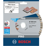 Bosch Disque diamant PRO pour pierre, Ø 180mm, Disque de coupe 