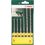 Bosch Marteau perforateur PBH 2100 RE + ensemble d'accessoires 4 pièces, Marteau piqueur Vert/Noir