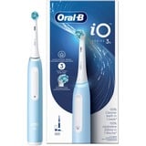 Braun Braun iO Series 3N Adulte Brosse à dents vibrante Bleu clair, Blanc, Brosse a dents electrique Bleu, Adulte, Brosse à dents vibrante, Soin quotidien, Bleu clair, Blanc, 2 min, Bleu, Blanc