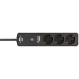 Brennenstuhl Multiprise Connect Ecolor WLAN 3 prises Blanc/Noir