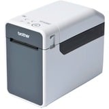 Brother TD-2020A Imprimante d'étiquettes industrielle de bureau Blanc/gris, Thermique directe, 203 x 203 DPI, 152,4 mm/sec, Avec fil, Blanc