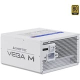 Chieftec Vega PPG-1000-CW unité d'alimentation d'énergie 24-pin ATX ATX Blanc alimentation  1000 watt Blanc, 1x 12V-2x6, 4x PCIe, 1000 W, 100 - 240 V, 50/60 Hz, 12 A, 100 W, 1000 W