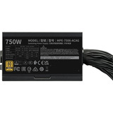 Cooler Master MWE 750 V3 Black alimentation 750 watt Noir, 1x 12V-2x6, 4x PCIe