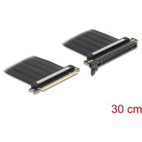 DeLOCK Carte riser PCI Express 4.0 x16 connecteur vers slot x16 avec câble 30 cm, Carte de montage Noir