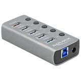 DeLOCK Hub USB 3.2 Gen 1 avec 4 ports Gris