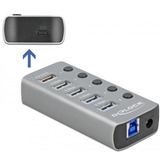 DeLOCK Hub USB 3.2 Gen 1 avec 4 ports Gris