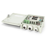 Digitus Boîtier de connexion FTTH/FTTB - équipé, OS2 12 fibres, Boîte de raccordement Gris