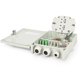 Digitus Boîtier de connexion FTTH/FTTB - équipé, OS2 12 fibres, Boîte de raccordement Gris