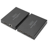 Digitus Set d'extension HDMI KVM IP, 150 mètres Noir