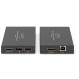 Digitus Set d'extension HDMI KVM IP, 150 mètres Noir