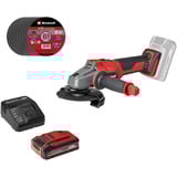 EINHELL Meuleuse d'angle sans fil professionnelle AXXIO 18/125, 18 Volts Rouge/Noir