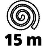 EINHELL Tuyau de nettoyage de canalisation, 15 mètres, Appareil de nettoyage de tuyaux Noir