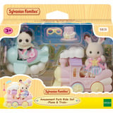 EPOCH Sylvanian Families - Set de jeu parc d'attractions Promenade en train, Jouets de construction 