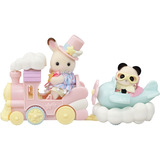EPOCH Sylvanian Families - Set de jeu parc d'attractions Promenade en train, Jouets de construction 