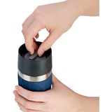 Emsa Mug Thermos Compact, Gobelet thermique Bleu foncé/en acier inoxydable