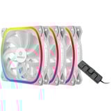 Enermax SquA RGB White 3 Pack 120x120 ventilateurs de boîtier Blanc, 3 pièces, 120 x 120 x 26 mm, PWM