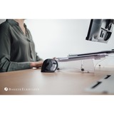 Evoluent Evoluent D Small Wireless, Souris Noir/Argent, Droitier, Conception verticale, Laser, RF sans fil, 3200 DPI, Noir