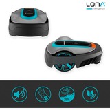 GARDENA 19605-60, Robot tondeuse Gris/Turquoise