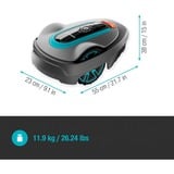 GARDENA Mähroboter smart SILENO city 400m² Set, Robot tondeuse Gris/Turquoise