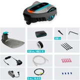 GARDENA Mähroboter smart SILENO city 400m² Set, Robot tondeuse Gris/Turquoise